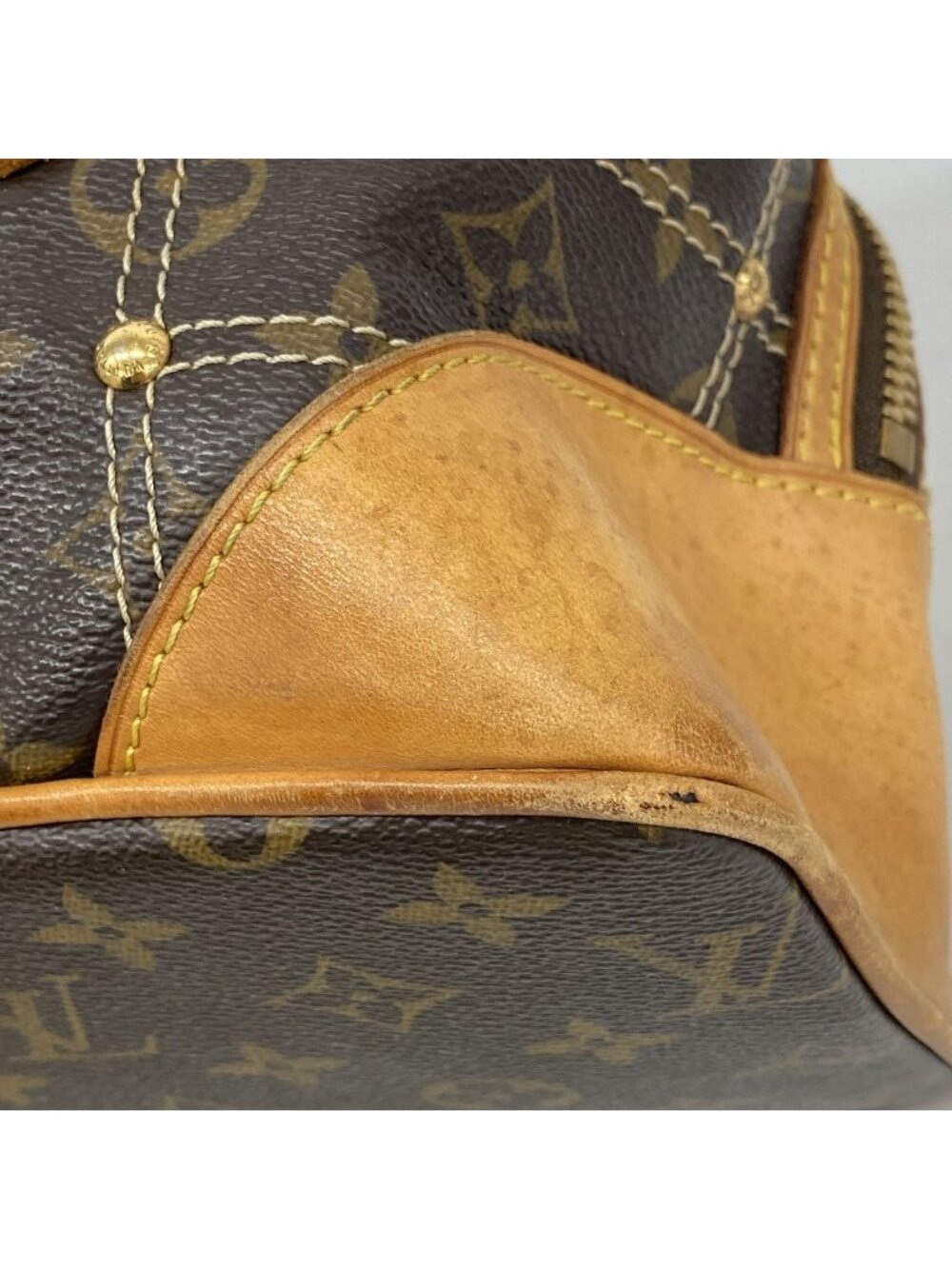 Louis Vuitton Handbag Monogram Rivet Brown - Picture 6 of 11